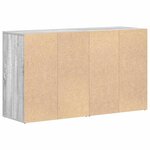 vidaXL Buffet Sonoma gris 120 x 36 x 69 cm Bois d'ingénierie