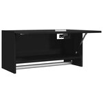 vidaXL Garde-robe noir 70x32 5x35 cm bois d'ingénierie