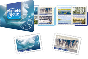 Carnet 12 timbres - Notre planète bleue - Lettre prioritaire