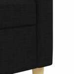vidaXL Ensemble de canapés 2 Pièces noir tissu