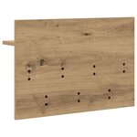 vidaXL Porte-manteau mural chêne artisanal 60 x 40 x 12 cm