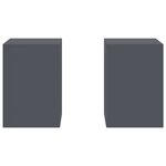 vidaXL Supports pour plantes 2 Pièces Anthracite 24 x 24 x 35 cm Acier