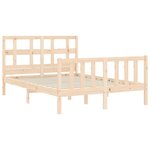 vidaXL Cadre de lit sans matelas bois de pin massif