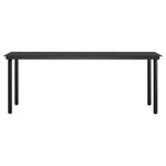 vidaXL Ensemble à manger de jardin coussins 7Pièces Gris et noir