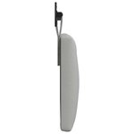 vidaXL Tête de lit suspendue Gris nuage Tissu
