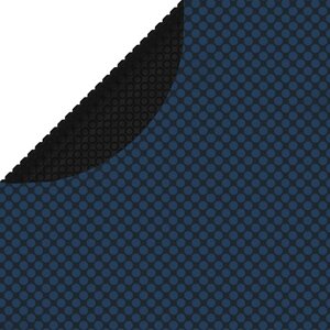 vidaXL Film solaire de piscine flottant PE 549 cm Noir et bleu