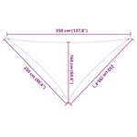 vidaXL Voile d'ombre Orange et marron 2 5 x 2 5 x 3 5 m