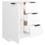 vidaXL Buffet Blanc 60x30x70 cm Bois d'ingénierie