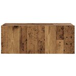 vidaXL Meubles TV muraux 4 Pièces vieux bois bois d'ingénierie