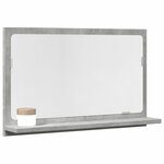 vidaXL Armoire à miroir de salle de bain gris béton bois d'ingénierie