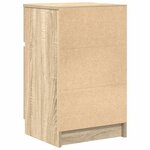 vidaXL Table de chevet chêne sonoma 39x35x65 cm bois d'ingénierie