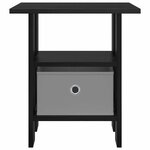 vidaXL Table de chevet Chêne noir 41 x 40 x 45 cm Bois d'ingénierie
