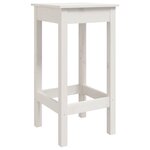 vidaXL Ensemble de bar de jardin 7 Pièces blanc bois de pin massif