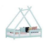Lit cabane enfant TAHUKA 90 x 200 bleu clair