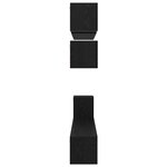 vidaXL Ensemble meuble TV 8 Pièces Chêne noir Bois d'ingénierie