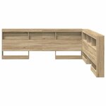 vidaXL Tête de lit de rangement Chêne sonoma 180 cm Bois d'ingénierie