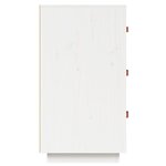 vidaXL Buffet Blanc 80x40x75 cm Bois massif de pin