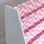KidKraft Bibliothèque à élingues pour enfants Rose et blanc