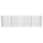vidaXL Lit surélevé à gabion Acier galvanisé 360x50x100 cm