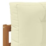 vidaXL Canapé d'angle extérieur Bois d'Acacia Massif Naturel