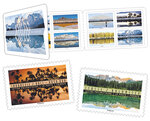 Carnet - Reflets - Paysages du monde - 12 timbres autocollants