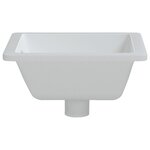 vidaXL Évier salle de bain blanc 39x30x18 5 cm rectangulaire céramique