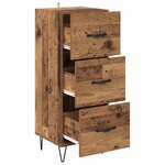 vidaXL Buffet Bois ancien 34 x 34 5 x 90 cm Bois d'ingénierie