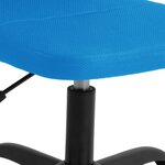 vidaXL Chaise de bureau réglable en hauteur bleu tissu en maille