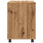 vidaXL Armoire roulante chêne artisanal 45x38x54 cm bois d'ingénierie