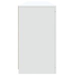 vidaXL Buffet avec lumières LED blanc 162x37x67 cm