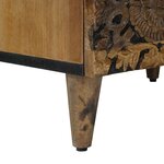 vidaXL Armoire de lit Marron 50 x 33 x 60 cm Bois de mangue massif
