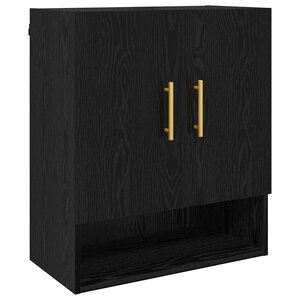 vidaXL Meuble mural Chêne noir 60 x 31 x 70 cm Bois d'ingénierie