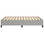 vidaXL Cadre de lit sans matelas gris clair 140x190 cm tissu