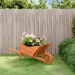vidaXL Jardinière brouette 128x45 5x43 cm bois de sapin massif