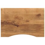 vidaXL Dessus de bureau avec courbe 90x60x2 5 cm manguier massif brut