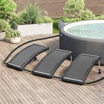 vidaXL Panneaux de chauffage solaire de piscine courbés 3 Pièces 110x65cm
