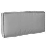 vidaXL Coussin pour dossier de palette Gris 80 x 40 x 12 cm