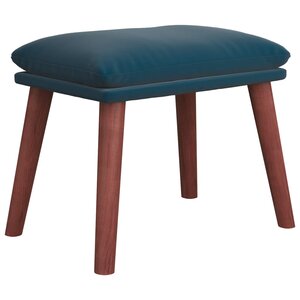 vidaXL Repose-pied Bleu 45x29 5x35 cm Velours
