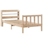 vidaXL Cadre de lit sans matelas 90x200 cm bois de pin massif