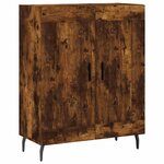 vidaXL Buffet haut Chêne fumé 69 5x34x180 cm Bois d'ingénierie