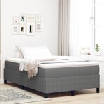 vidaXL Cadre de Lit Gris Clair 120x200 cm en Tissu Côtelé