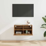 vidaXL Meuble TV mural Bois Ancien 60 x 30 x 30 cm Bois d'ingénierie