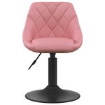 Vidaxl tabouret de bar rose velours