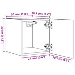 vidaXL Meubles TV muraux 2 Pièces Chêne fumé 30 5x30x30 cm