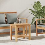 vidaXL Table basse Marron 50 x 35 x 45 cm Bois de teck solide