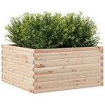 vidaXL Jardinière 90x90x46 cm bois de pin massif