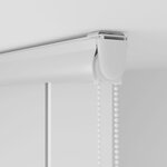 vidaXL Store enrouleur de douche avec cassette largeur du tissu 126 cm