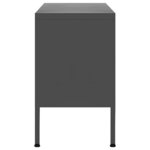 vidaXL Meuble TV Anthracite 105x35x50 cm Acier