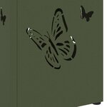 vidaXL Porte-parapluie Olive 15 5 x 15 5 x 49 cm Acier