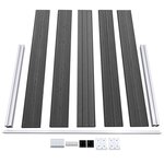vidaXL Ensemble de panneau de clôture WPC 699x105 cm Noir